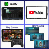 SCUMAXCON 9 inch  Radio Wireless Carplay Android Auto Android 13 Wifi Bluetooth   GPS Navigation DSP  for VW Jetta Golf Passat Caddy