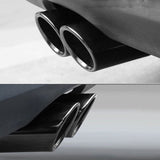 SCUMAXCON 1Set Stainless Steel Car Exhaust Muffler Tip Pipes Covers for Audi A1 A3 A4 TT 2009-2015 / VW Volkswagen PASSAT TIGUAN 2012-2015