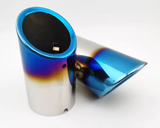 SCUMAXCON 1Set Stainless Steel Car Exhaust Muffler Tip Pipes Covers for Audi A1 A3 A4 TT 2009-2015 / VW Volkswagen PASSAT TIGUAN 2012-2015