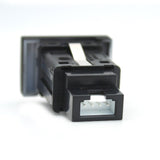 SCUMAXCON Schnelles Autoladegerät QC3.0 Typ C PD Dual-USB-Schnittstelle Buchse Autotelefon Schnellladeadapter Taste für VW Volkswagen POLO 11-13