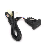 SCUMAXCON Schnelles Autoladegerät QC3.0 Typ C PD Dual-USB-Schnittstelle Buchse Autotelefon Schnellladeadapter Taste für VW Volkswagen POLO 11-13