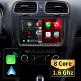 SCUMAXCON 9 inch  Radio Wireless Carplay Android Auto Android 13 Wifi Bluetooth   GPS Navigation DSP  for VW Jetta Golf Passat Caddy
