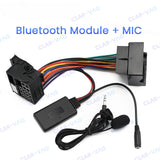 SCUMAXCON Bluetooth 5.0 Module Receiver Adapter Radio Stereo AUX Cable Adapter  For Mercedes-Benz W169 W245 W203 W209 W251 W221 R230