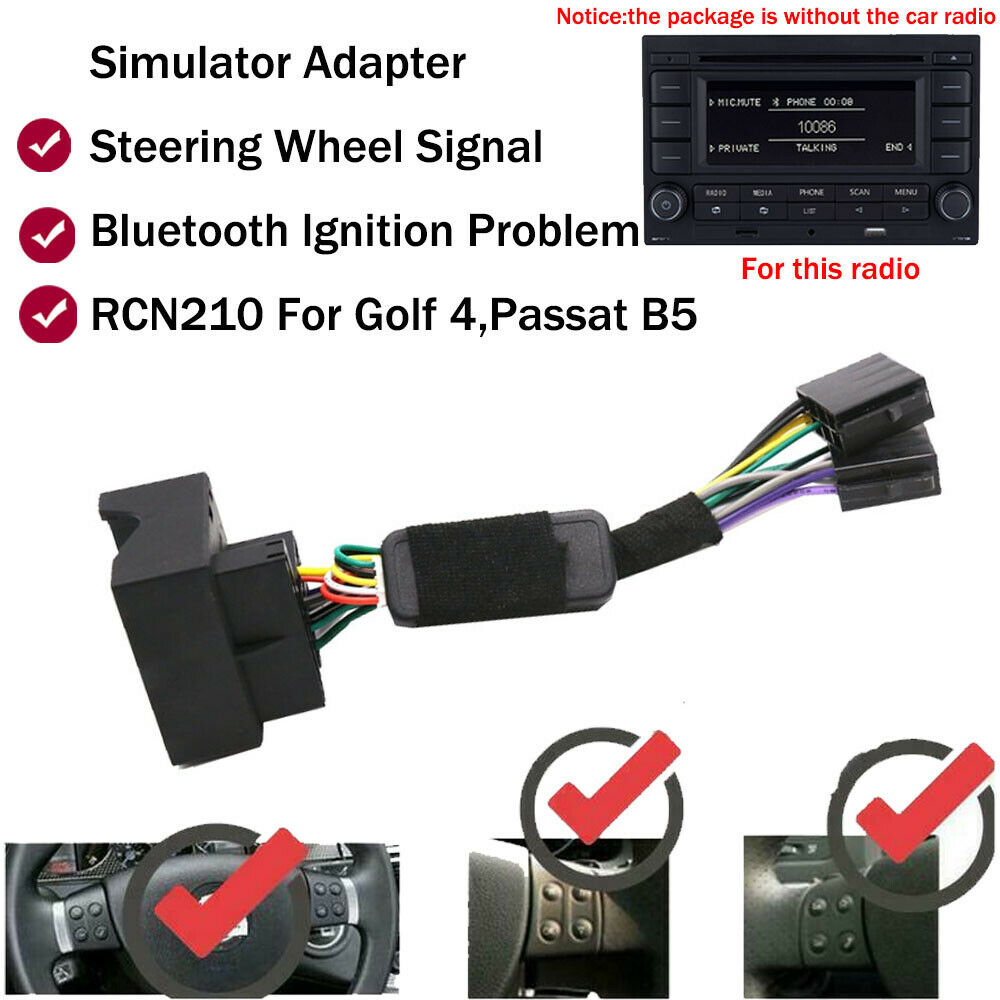 RCN210 Radio BT Multifunktions-Lenkrad-Canbus-Adapter für VW Golf 4 Pa –  SCUMAXCON Official Store