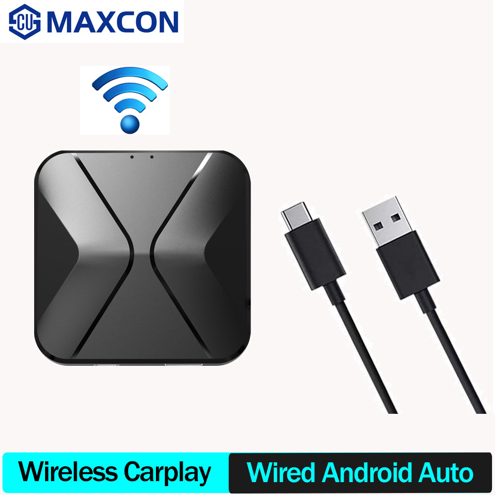 Universal Wireless CarPlay Wired Android Auto Dongle Voice Control