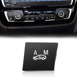 F30 Inner Cycle Button Replacement, Air Recirculation Button Protective Cap Compatible with BMW 1 Series F20/F21, 2 Series F22/F23, 3 Series F30/F31/F34/F35, 4 Series F32/F33/F36