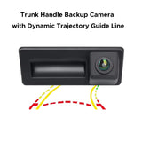 SCUMAXCON Trunk Handle Backup Camera RV with Dynamic Trajectory Guide Line/License Plate Light Camera without Dynamic Trajectory Guide Line - for VW Touran