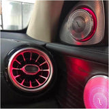SCUMAXCON 3D-Rotating LED Ambient Glow Tweeter Speakers High-Frequency Audio Upgrade for Mercedes-Benz C/E/S/GLC-Class W205 W213 X253 W222