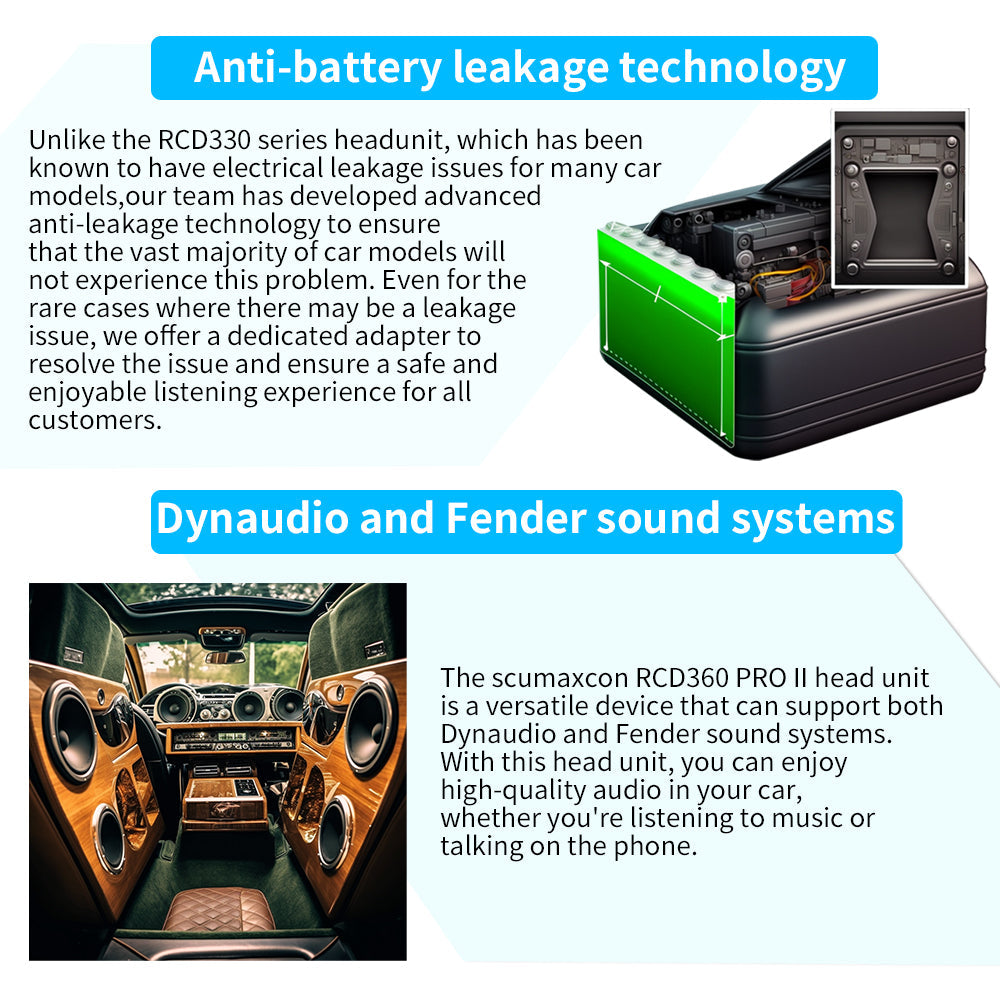 Rcd 360 SCUMAXCON RCD360 PRO III CAR STEREO WIRELESS CARPLAY ANDROID AUTO FOR ...