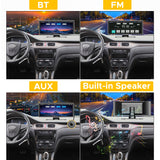 SCUMAXCON Portable Car Stereo Wireless CarPlay Android Auto Airplay Android Cast with Backup Cam IPS Touchscreen GPS Navigation Bluetooth USB AUX Built-in Speaker