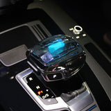 SCUMAXCON Crystal Gear Lever Handle Stick Head Illuminated Cover with RS Sline Sticker For Audi A4 A6 Q5 A5 Q7 Q8 A8 Interior Accessories