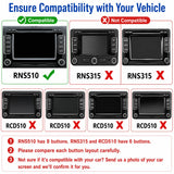 Interface sans fil SCUMAXCON CarPlay et Android Auto compatible avec les moniteurs OEM 7'' RNS510 de VW Volkswagen Skoda SEAT (Phaeton, Golf, Jetta, Passat, Tiguan, Octavia). Kit de mise à niveau audio sans fil Bluetooth CarPlay et Android Auto. 