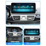 SCUMAXCON 10.25' 12.5' Android 14 Wireless Carplay Android Auto Car Multimedia Intelligent System WIFI 4G GPS Monitor for Mercedes Benz E Class W212 2009-2016 Right-Hand Drive (RHD)