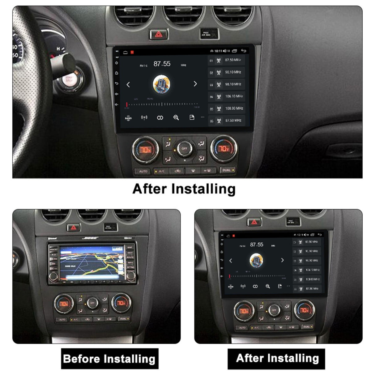 IPS Android 11 8GB+128GB Car Stereo Radio For Mercedes Benz R-Class W ...
