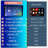 SCUMAXCON M6S PRO PLUS 10' 4 + 64 GB AUTORADIO STEREO ANDROID 12 DRAHTLOSES CARPLAY-KABEL ANDROID AUTO BLUETOOTH WIFI USB GPS 2K TOUCHSCREEN RCD330-STIL Universeller Autoradio-Multimedia-Videoplayer 