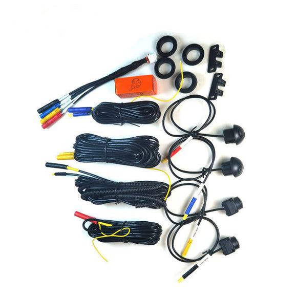 SCUMAXCON 360 Degree Bird View System Starlight Fisheye 2K 1080P Night Vision Car Panoramic View All Round Rear View Camera System for RCD330 RCD360