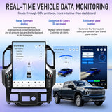 SCUMAXCON 15.6 Inch Touch Screen Android Wireless Carplay&Android Auto GPS Navigation Screen Upgrade Multimedia Player Car Radio Head Unit for GMC Sierra Chevrolet Silverado 2019 2020 2021 2022 2023