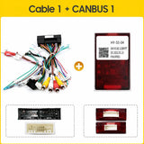 SCUMAXCON Android Car Radio Canbus Cable Compatible with Volkswagen, Toyota, Honda, Hyundai, Jeep, BMW, Benz, Ford, Skoda, Seat and More Models