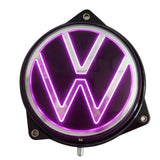 SCUAMXCON 1PC Illuminated Rear Logo Flip Cover for VW - 7 Single Colors for Passat B6/B7/B8 T-Roc EOS Beetle Variant Golf 6 POLO 2011-2020