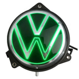 SCUAMXCON 1PC Illuminated Rear Logo Flip Cover for VW - 7 Single Colors for Passat B6/B7/B8 T-Roc EOS Beetle Variant Golf 6 POLO 2011-2020