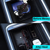 SCUMAXCON Center Console Storage Box - Ultimate Organizer For Tesla Mods Tesla Model 3/Y