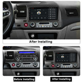 SCUMAXCON 9' 2+32G CAR RADIO STEREO ANDROID 11 WIRELESS CARPLAY ANDROID AUTO BLUETOOTH WIFI USB GPS IPS TOUCHSCREEN  For  Honda Civic 2005-2012