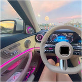 SCUMAXCON 3D-Rotating LED Ambient Glow Tweeter Speakers High-Frequency Audio Upgrade for Mercedes-Benz C/E/S/GLC-Class W205 W213 X253 W222
