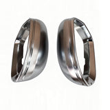 SCUMAXCON Chrome Plated Rear Side Mirror Caps - Compatible with Audi A6L C7/S6 (2012-2018) & A6 Avant
