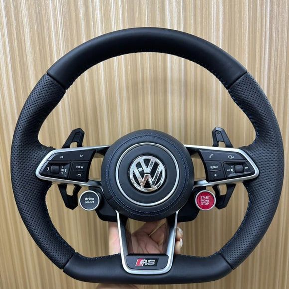 SCUMAXCON Sport Steering Wheel for Volkswagen R8, Golf, Passat, and Compatible with Sagita, Magotan B6, B7, CC, Golf 6, Lamando  Universal Fit for Various VW Models