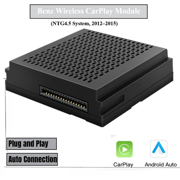 SCUMAXCON Compatible with Mercedes NTG4.5 2012-2015 Wireless CarPlay Decoder, Android Auto, AirPlay, Becker Navigation Module
