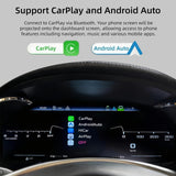 SCUMAXCON 12.3” Digital Instrument Cluster for Audi A4 2009-2012, Virtual Cockpit with Wireless Android Auto CarPlay, Retains Factory Motherboard, Real-Time TPMS & Live Data Display LCD Speedometer