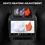 SCUMAXCON 7.2" Rear Seat IPS Display, Wireless CarPlay, Android Auto & Mirroring for Tesla Model 3 2017-2023, Model Y 2020-2024. LCD AC Control