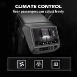 SCUMAXCON 7.2" Rear Seat IPS Display, Wireless CarPlay, Android Auto & Mirroring for Tesla Model 3 2017-2023, Model Y 2020-2024. LCD AC Control