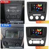 SCUMAXCON 6,5' RCD330 RCD360 PRO2 RCD360 PRO3S Wireless Carplay Android Auto Green Light  Bluetooth USB SD FM with Frame for Skoda Yeti 2009-2017