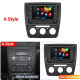 SCUMAXCON 6,5' RCD330 RCD360 PRO2 RCD360 PRO3S Wireless Carplay Android Auto Green Light  Bluetooth USB SD FM with Frame for Skoda Yeti 2009-2017