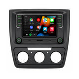 SCUMAXCON 6,5' RCD330 RCD360 PRO2 RCD360 PRO3S Wireless Carplay Android Auto Green Light  Bluetooth USB SD FM with Frame for Skoda Yeti 2009-2017
