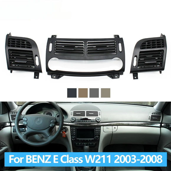 SCUMAXCON Front Dashboard Air Conditioning AC Vent Grille Cover Panel For Mercedes Benz E Class W211 2003-2008 E200 E230 E260 E280 E300