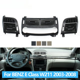 SCUMAXCON Front Dashboard Air Conditioning AC Vent Grille Cover Panel For Mercedes Benz E Class W211 2003-2008 E200 E230 E260 E280 E300