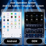 SCUMAXCON 15.6 Inch Touch Screen Android Wireless Carplay&Android Auto GPS Navigation Screen Upgrade Multimedia Player Car Radio Head Unit for GMC Sierra Chevrolet Silverado 2019 2020 2021 2022 2023