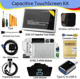 SYNC 2 to SYNC 3 Upgrade Kits for Ford F150, Wireless Carplay SYNC 3.4 Interface Module 8-Inch Capacitive Touch Screen APIM Module, GPS Navigation