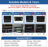 SCUMAXCON Wireless CarPlay Android Auto Mirrorlink Wireless CarPlay Interface Decoder For Porsche PCM 3.1 (2010–2016): Panamera, Macan, Cayenne, 911, Boxster, Cayman | For Porsche PCM 3.0 (2008–2012): Cayenne, 911, Cayman, Boxster