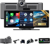 SCUMAXCON CarPlay Touchscreen IPS 11.26 Inches Wireless CarPlay Android Auto AirPlay 4K Reverse Camera 1080p Bluetooth GPS Navigation FM Built-in Speaker Central Console Multimedia Player