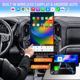 SCUMAXCON 17.2 inch Touch Screen Upgrade Android Car Radio for Chevrolet Silverado GMC Sierra 2019-2023 Android 14 Carplay Android Auto GPS Navigation