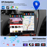 SCUMAXCON Wireless CarPlay & Android Auto Car Radio, Android 14 Octa-core, 12.8 Inch 1280×800 QLED Touch Screen Stereo, GPS Navigation with Backup Camera, For Lexus ES ES240 ES300 ES330 ES350 2006-2012