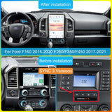 SCUMAXCON 14.4 Inch Wireless CarPlay Android Auto for Ford F150 2015-2021 F250 F350 F450 2017-2021,Qualcomm Android IPS Screen Tesla-Style Car Stereo
