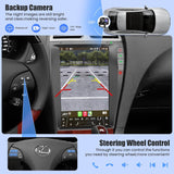 SCUMAXCON Wireless CarPlay & Android Auto Car Radio, Android 14 Octa-core, 12.8 Inch 1280×800 QLED Touch Screen Stereo, GPS Navigation with Backup Camera, For Lexus ES ES240 ES300 ES330 ES350 2006-2012