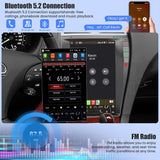 SCUMAXCON Wireless CarPlay & Android Auto Car Radio, Android 14 Octa-core, 12.8 Inch 1280×800 QLED Touch Screen Stereo, GPS Navigation with Backup Camera, For Lexus ES ES240 ES300 ES330 ES350 2006-2012