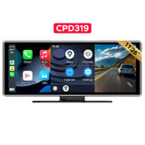 SCUMAXCON Portable Car Stereo Wireless CarPlay Android Auto Airplay Android Cast with Backup Cam IPS Touchscreen GPS Navigation Bluetooth USB AUX Built-in Speaker