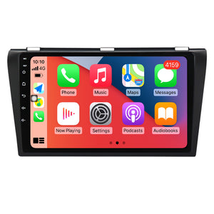 SCUMAXCON 9' 2+32G CAR RADIO STEREO ANDROID 11 WIRELESS CARPLAY ANDROID AUTO BLUETOOTH WIFI USB GPS IPS TOUCHSCREEN  For For Mazda 3 2004-2009