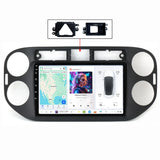 SCUMAXCON 9"-Bildschirm Android 13 2+32G Wireless CarPlay Android Autoradio GPS Multimedia Video Player Stereo Navigation für Volkswagen Tiguan 1 NF 2006 - 2012 2016